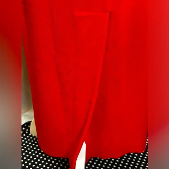 NWT Gretchen Scott Slimming Red Sailor Skirt Size Lg - Picture 8 of 15